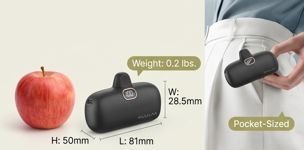 VoltaicGem™ Mini Portable Charger (5000mAh)