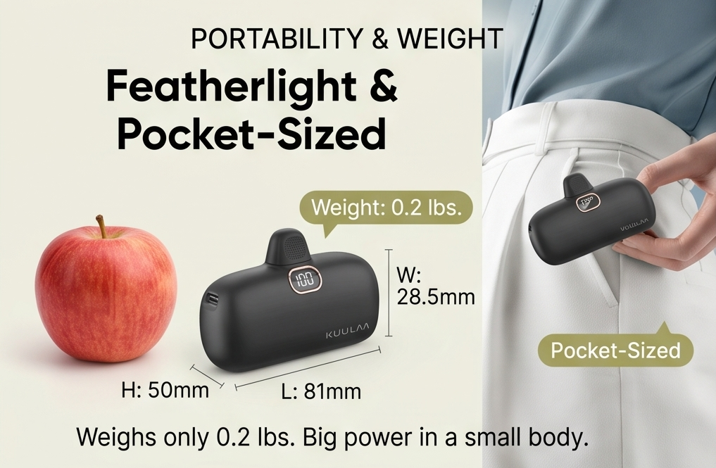 VoltaicGem™ Mini Portable Charger (5000mAh)