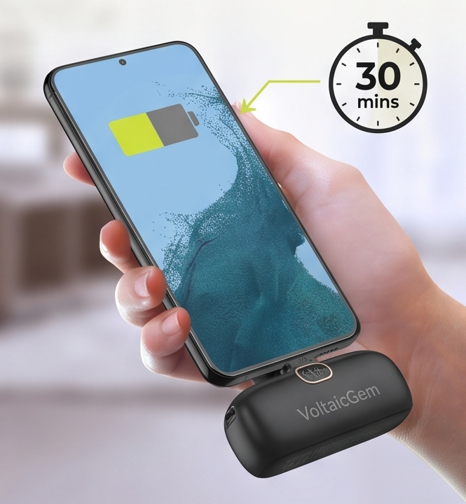 VoltaicGem™ Mini Portable Charger (5000mAh)