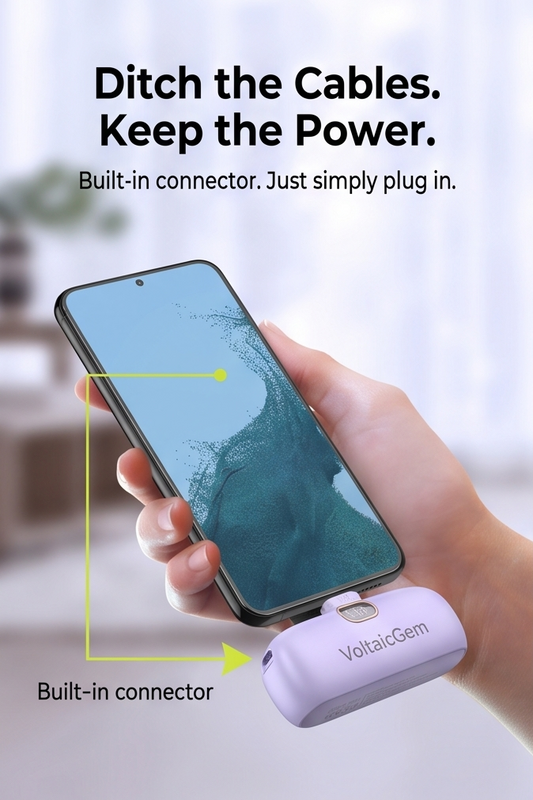 VoltaicGem™ Mini Portable Charger (5000mAh)
