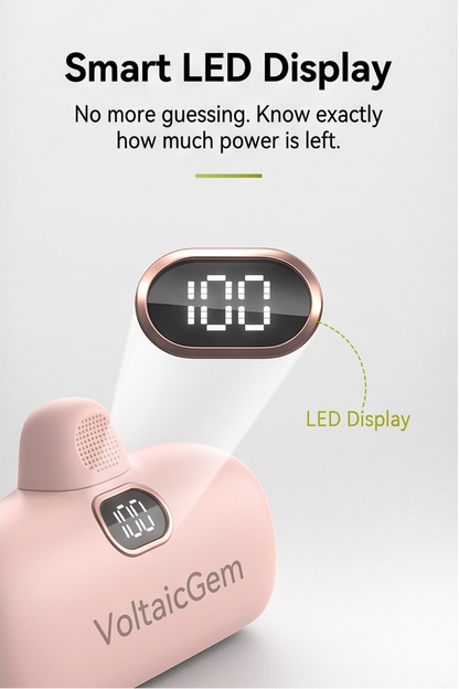 VoltaicGem™ Mini Portable Charger (5000mAh)