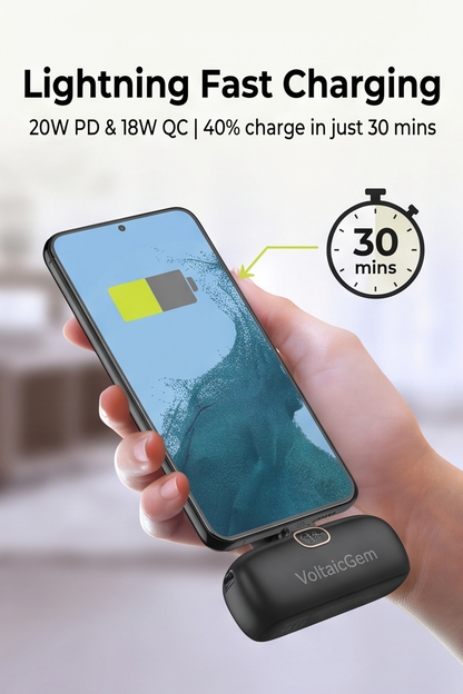 VoltaicGem™ Mini Portable Charger (5000mAh)