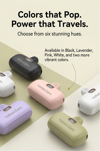 VoltaicGem™ Mini Portable Charger (5000mAh)